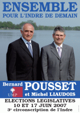 Bernard Pousset, candidat de l'UMP dans la 3e circonscription de l'Indre - Donnons une majorité à Nicolas Sarkozy !